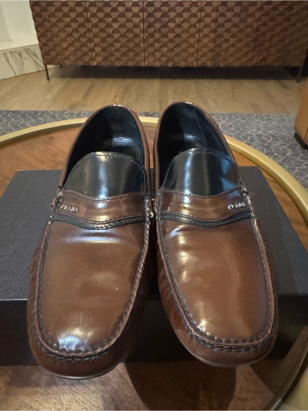 Men’s Prada two tone drivers.